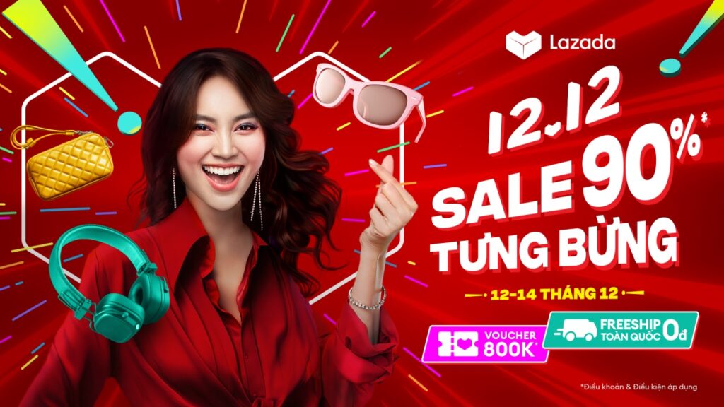 'Sale tưng bừng' lên đến 90% tại Lễ hội mua sắm 12.12 trên Lazada 1 sale tung bung len den 90 tai le hoi mua sam 12 12 tren lazada 6573281a57059